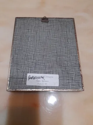 Quadro Olio su Tela con Cornice Dorata