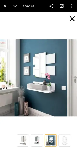 Consolle con Cassetto e Specchio Tekkan