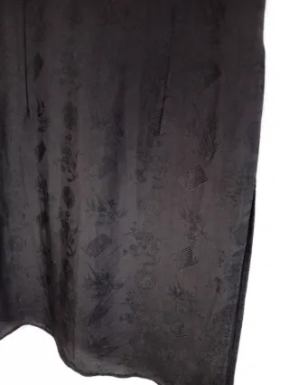 Blusa Seda Negra Estilo Oriental