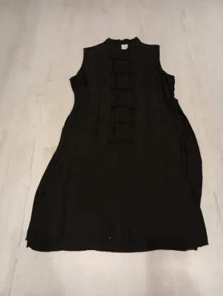 Blusa Seda Negra Estilo Oriental