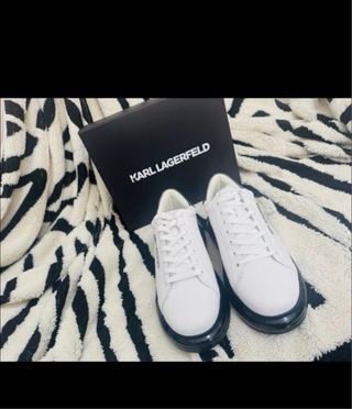 Zapatillas Karl Lagerfeld Blancas Plata