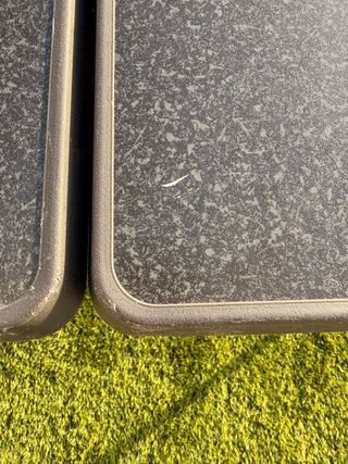 Mesa Plegable Exterior Negra y Gris