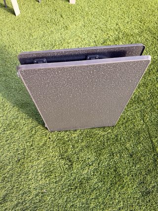 Mesa Plegable Exterior Negra y Gris