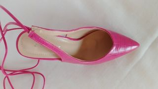 Sandali Diamantique Fuchsia con Lacci