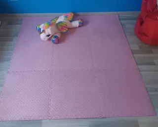Tappeto gomma rosa per bambini