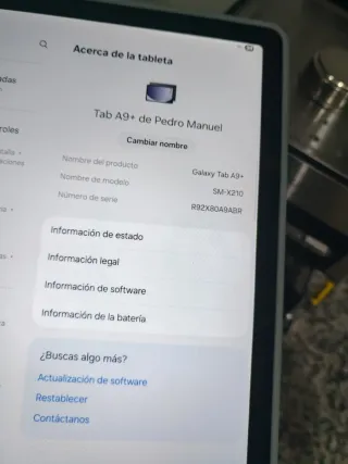 Samsung Galaxy A9+ Tablet Azul/Blanco