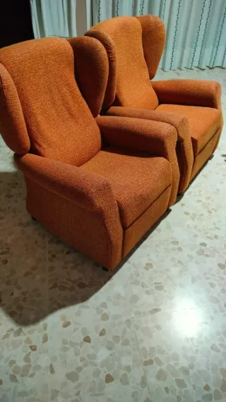 2 Sillones Reclinables Naranja