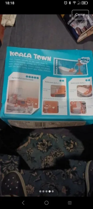 Conjunto de baño para casa de muñecas