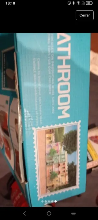 Conjunto de baño para casa de muñecas