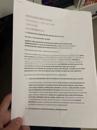 ESCRITOS LEGALES Y RECLAMACIONES URGENTES