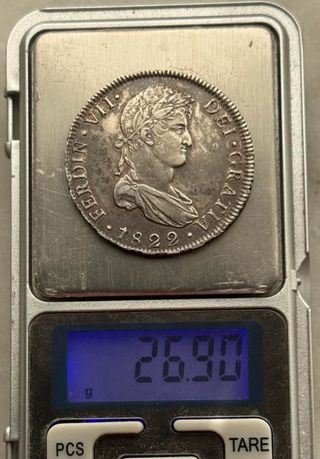 8 Reales 1822 Plata