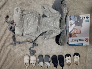 Mochila Ergobaby+regalo:Zapatos Bebé T.20 barefoot