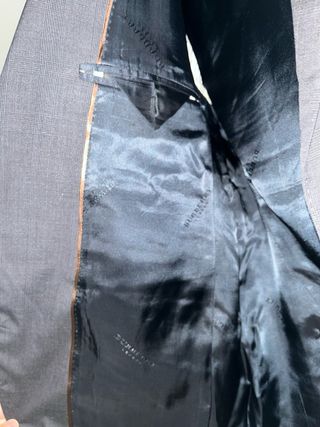 Chaqueta de traje Burberry gris hombre