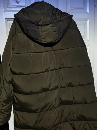 Chaqueta Parka Zara Verde Militar