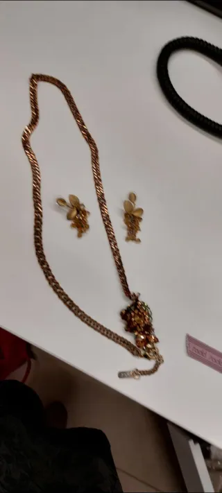 Parure Rada oro e arancio