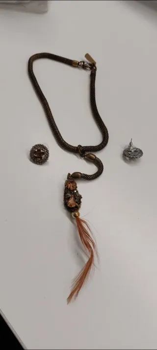 Parure Rada oro e arancio