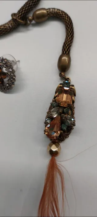 Parure Rada oro e arancio