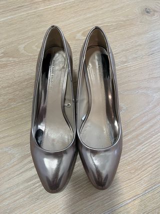 Zapatos Zara Talla 40 Plateados
