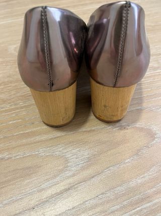 Zapatos Zara Talla 40 Plateados