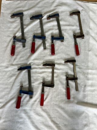 Lote 7 sargentos carpintero pequeños