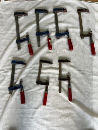 Lote 7 sargentos carpintero pequeños