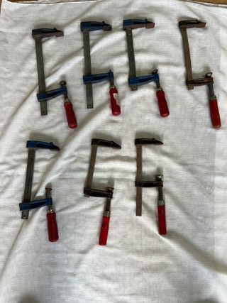 Lote 7 sargentos carpintero pequeños