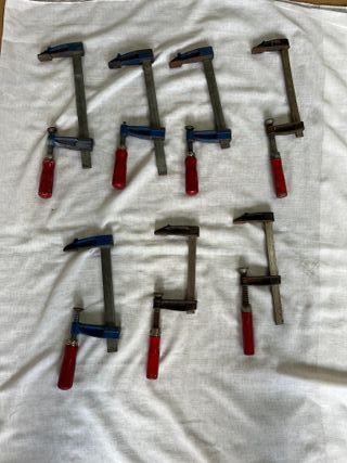 Lote 7 sargentos carpintero pequeños