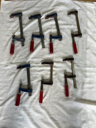 Lote 7 sargentos carpintero pequeños