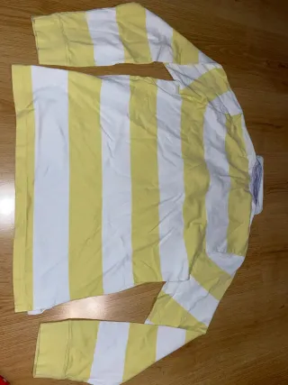 Polo Ralph Lauren Rayas Amarillo y Blanco