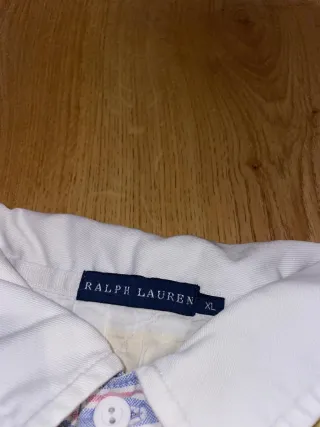 Polo Ralph Lauren Rayas Amarillo y Blanco