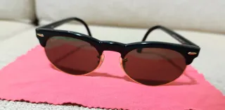 Gafas de Sol Ray-Ban Clubmaster Negro/Dorado