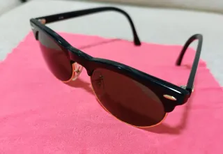 Gafas de Sol Ray-Ban Clubmaster Negro/Dorado