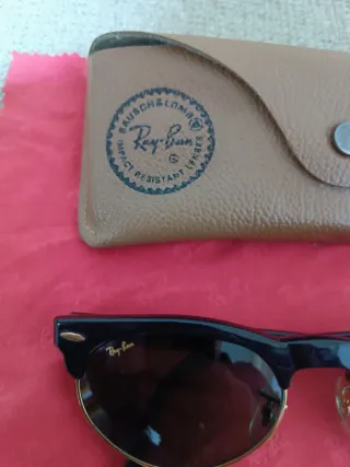 Gafas de Sol Ray-Ban Clubmaster Negro/Dorado