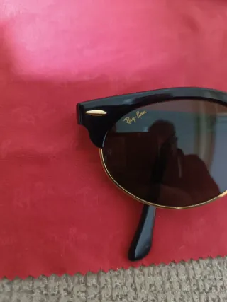 Gafas de Sol Ray-Ban Clubmaster Negro/Dorado