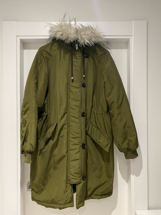 Abrigo de invierno verde militar