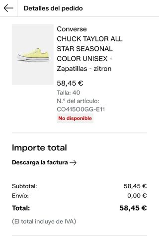 Zapatillas Converse Amarillas