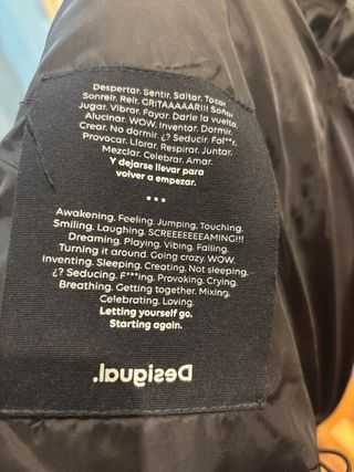 Anorak Desigual Talla XS Estampado