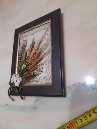 Quadro rustico con spighe