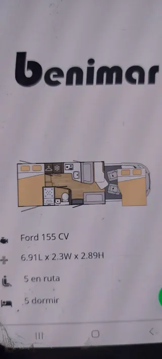 Autocaravana Binimar tessoro442