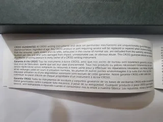 Bolígrafo CROSS Century II Laca negra y Oro 23K