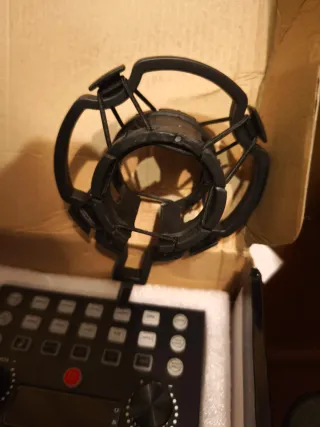 Kit Podcast Micrófono Profesional Negro