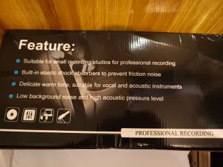 Kit Podcast Micrófono Profesional Negro