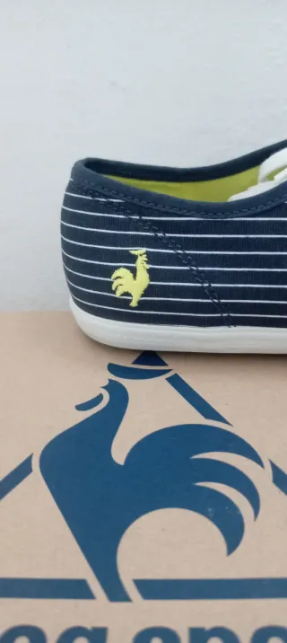 Le Coq Sportif Bambas Rayas Azul Blanco