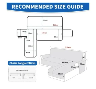 Funda Chaise Longue Azul