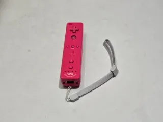 Controller rosa + 1 controller Wii con MotionPlus rosso originale