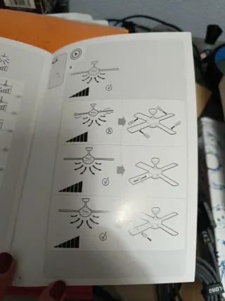 Lámpara Ventilador de techo