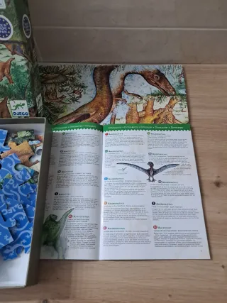 Puzzle 100 piezas dinosaurios Djeco