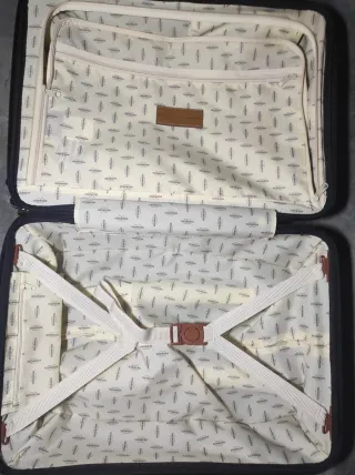 Maleta de viaje Bic's negra y marrón