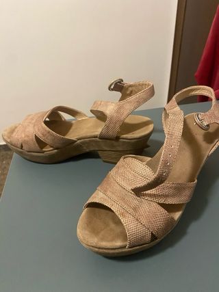 Sandalias Homers Piel Serpiente Vintage + catálogo