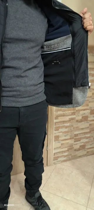 Giacca uomo grigia e nera Zara Man